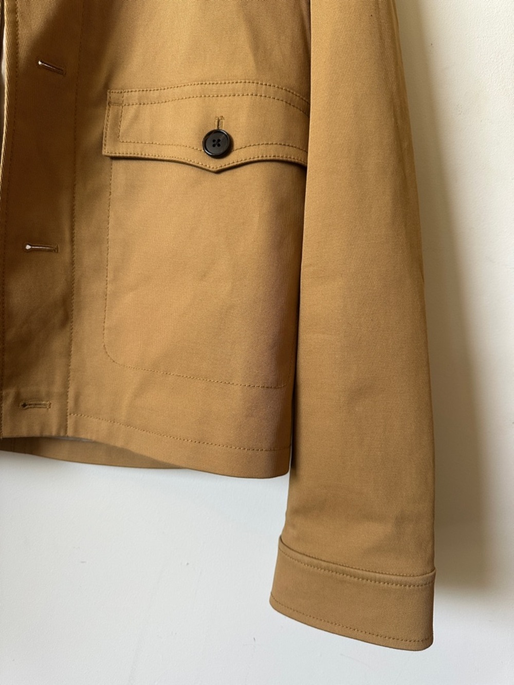 Club Monaco Men's Camel/Tan Cotton Shirt Jacket - Picture 4 of 8
